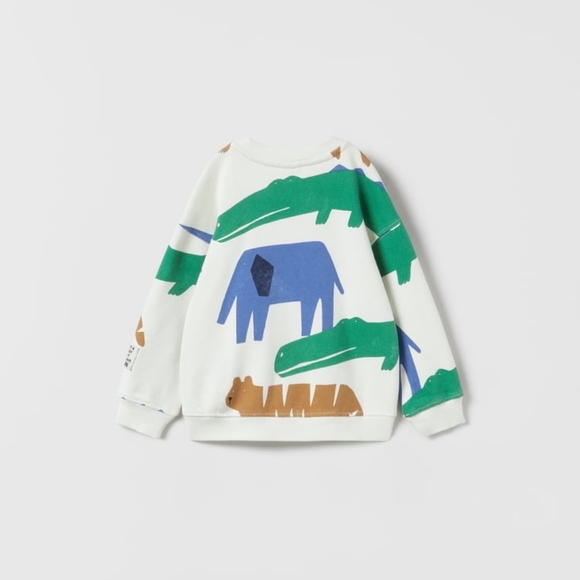 ZARA KIDS LIMITED EDITION ANIMAL SWEATSHIRT - Picture 2 of 5